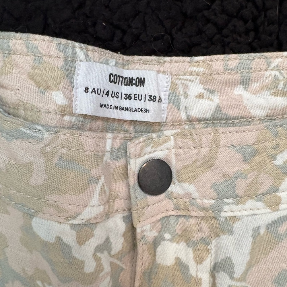 Cotton On Beige Wide Leg Cargo Pants - Picture 4 of 9